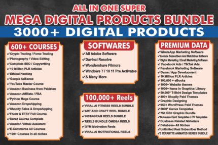 All In One Super Mega Digital Products Bundle